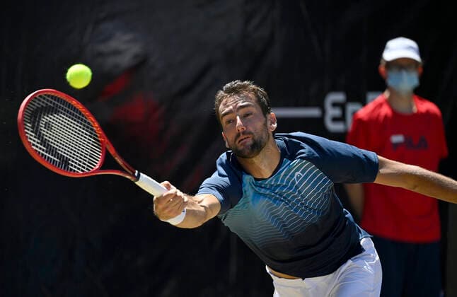 Marin Cilic CRO Action 13 06 2021 Final Tennis MercedesCup Stuttgart 2021 Weißenhof ATP 07 13 06 2021 Tennis MercedesCup Stuttgart 2021