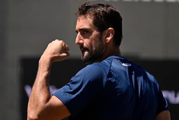 Marin Cilic CRO cheers gestures fist 13 06 2021 final Tennis MercedesCup Stuttgart 2021 Weißenhof ATP 07 13 06 2021 Tennis MercedesCup Stuttgart 2021