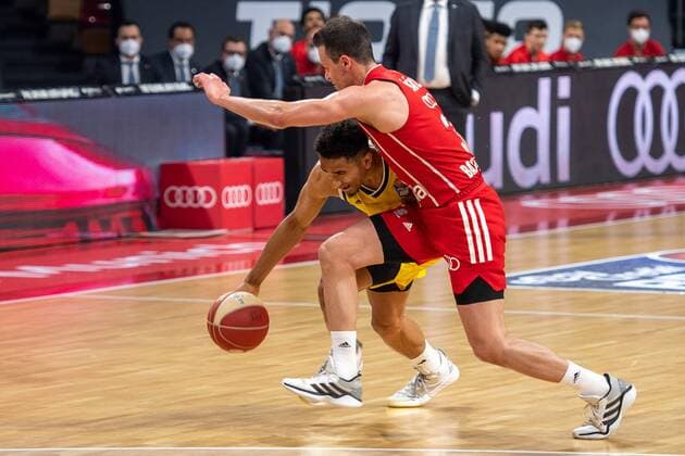 Maodo Lo 0 Alba Berlin , Zan Mark Sisko 31 FC Bayern , FC Bayern Basketball vs Alba Berlin, BBL Playoffs, Final, 13 06 2021 Muenchen Bayern Germany Copyright: xkolbert-press UlrichxGamelx