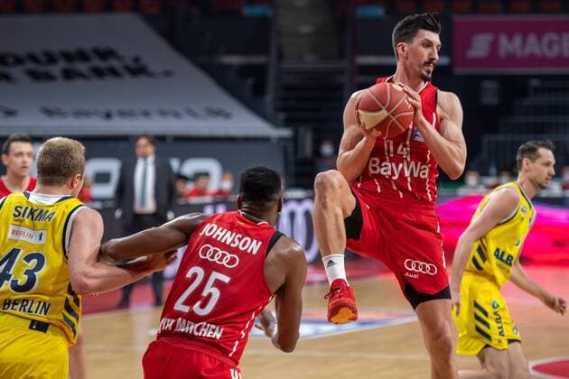 Nihad Djedovic 14 FC Bayern , FC Bayern Basketball vs Alba Berlin, BBL Playoffs, Final, 13 06 2021 Munich Bavaria Germany Copyright: xkolbert-press UlrichxGamelx