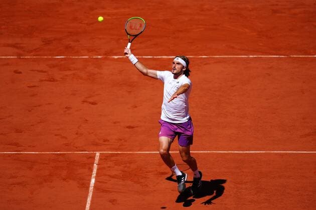 Mandatory Credit: Photo by Javier Garcia BPI Shutterstock (12058233u) Stefanos Tsitsipas during the Men s Singles final French Open Tennis, Day Fifteen, Roland Garros, Paris, France - 13 Jun 2021 French Open Tennis, Day Fifteen, Roland Garros, Paris, France - 13 Jun 2021  Copyright: xJavierxGarcia BPI Shutterstockx 12058233u