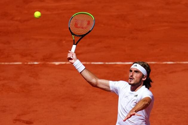 Mandatory Credit: Photo by Javier Garcia BPI Shutterstock (12058233q) Stefanos Tsitsipas during the Men s Singles final French Open Tennis, Day Fifteen, Roland Garros, Paris, France - 13 Jun 2021 French Open Tennis, Day Fifteen, Roland Garros, Paris, France - 13 Jun 2021  Copyright: xJavierxGarcia BPI Shutterstockx 12058233q