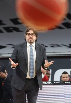 Bayern head coach Andrea TRINCHIERI basketball, Bayern Berlin, BBL playoff, final, 4 game, 2020 2021 season, on 13 6 2021 in Munich, A U D I D O M E, Germany source copyright credit Oryk HAIST x1DX37831.CR3x