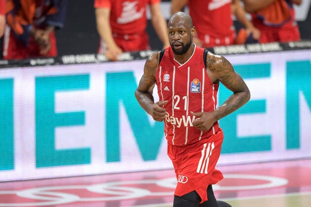 Basketball, BBL, 20210613, FC Bayern Munich Alba Berlin In the picture James GIST III FC Bayern Munich, 21 Munich Audi Dome Bayern Germany Copyright: Passion2Press MarkusxFischerx