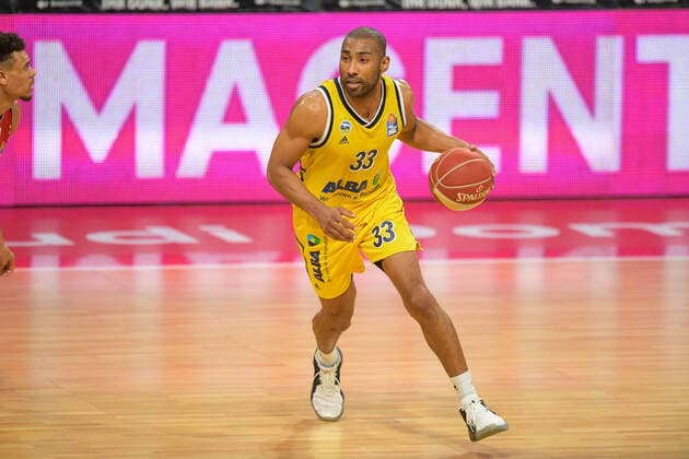 Basketball, BBL, 20210613, FC Bayern München Alba Berlin In the picture Jayson GRANGER Alba Berlin, 33 dribbling ball Munich Audi Dome Bayern Germany Copyright: Passion2Press MarkusxFischerx