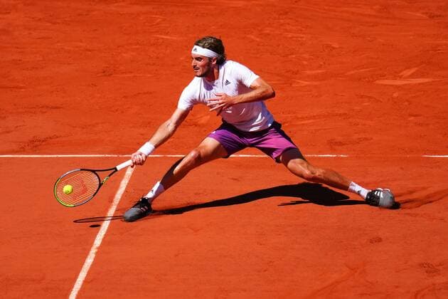 Mandatory Credit: Photo by Javier Garcia BPI Shutterstock (12058233cr) Stefanos Tsitsipas during the Men s Singles final French Open Tennis, Day Fifteen, Roland Garros, Paris, France - 13 Jun 2021 French Open Tennis, Day Fifteen, Roland Garros, Paris, France - 13 Jun 2021  Copyright: xJavierxGarcia BPI Shutterstockx 12058233cr