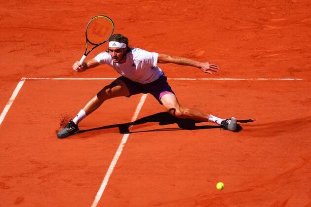 Mandatory Credit: Photo by Javier Garcia BPI Shutterstock (12058233cs) Stefanos Tsitsipas during the Men s Singles final French Open Tennis, Day Fifteen, Roland Garros, Paris, France - 13 Jun 2021 French Open Tennis, Day Fifteen, Roland Garros, Paris, France - 13 Jun 2021  Copyright: xJavierxGarcia BPI Shutterstockx 12058233cs