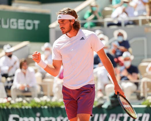 Stefanos Tsitsipas makes a fist and cheers,joy,emotion, mens singles final, final match Copyright: xJuergenxHasenkopfx