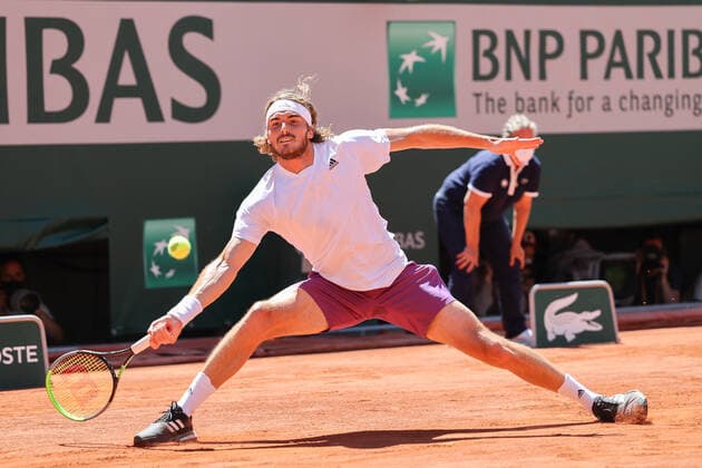 Stefanos Tsitsipas, Mens Singles Final, Final Tennis French Open 2021 Grand Slam Roland Garros Paris France 13 June 2021 Copyright: xJuergenxHasenkopfx