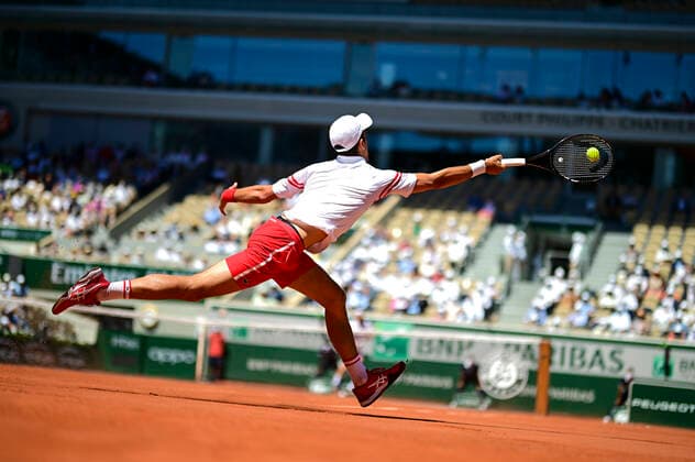Novak Djokovic (srb) TENNIS : Internationaux de France Roland Garros 2021 - Finale Hommes - Paris - 13 06 2021 JBAutissier Panoramic 