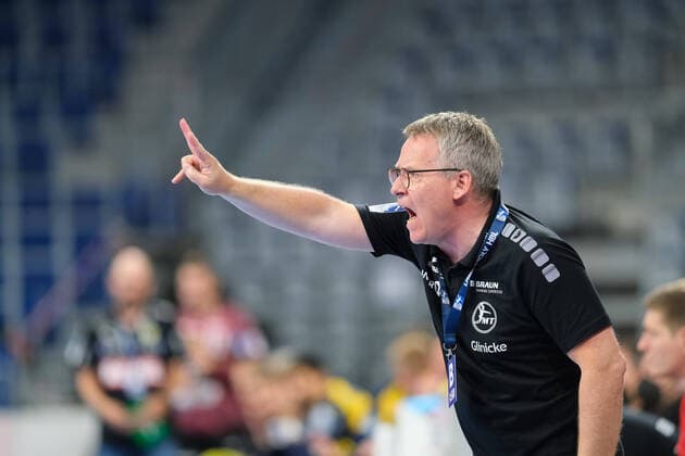Gudmundur Gudmundsson Melsungen,Coach at the match Rhein Neckar Loewen vs MT Melsungen in the 1 Handball Bundesliga on 13 06 2021, GER, Rhein Neckar Loewen vs MT Melsungen, Handball, 1 Handball Bundesliga, 13 06 2021 Mannheim Copyright: xEibner-Pressefotox xMichaelxBermelx
