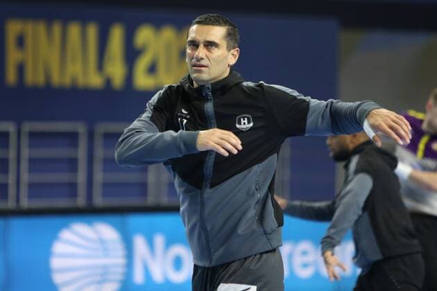 Kiril LAZAROV of HBC Nantes during the EHF Champions League Final4 Handball match between Paris Saint Germain and HBC Nantes on June 13, 2021 at Lanxess Arena in Cologne, Germany HANDBALL : FC Barcelone vs Aalborg Handbold - Ligue des Champions - EHF Finale 4 - Finale - Cologne - 13 06 2021 LaurentLairys Panoramic 