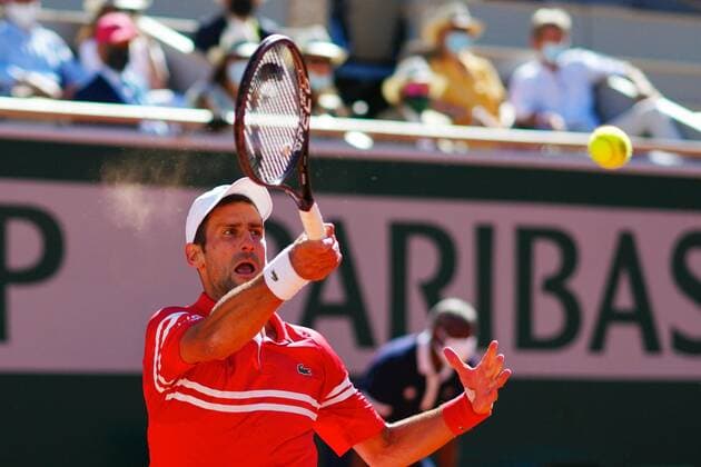 Mandatory Credit: Photo by Javier Garcia BPI Shutterstock (12058233el) Novak Djokovic during the Men s Singles final French Open Tennis, Day Fifteen, Roland Garros, Paris, France - 13 Jun 2021 French Open Tennis, Day Fifteen, Roland Garros, Paris, France - 13 Jun 2021  Copyright: xJavierxGarcia BPI Shutterstockx 12058233el