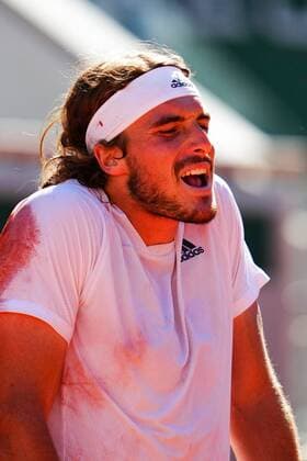 Mandatory Credit: Photo by Javier Garcia BPI Shutterstock (12058233fg) Stefanos Tsitsipas during the Men s Singles final French Open Tennis, Day Fifteen, Roland Garros, Paris, France - 13 Jun 2021 French Open Tennis, Day Fifteen, Roland Garros, Paris, France - 13 Jun 2021  Copyright: xJavierxGarcia BPI Shutterstockx 12058233fg