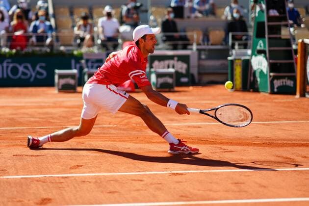 Mandatory Credit: Photo by Javier Garcia BPI Shutterstock (12058233fm) Novak Djokovic during the Men s Singles final French Open Tennis, Day Fifteen, Roland Garros, Paris, France - 13 Jun 2021 French Open Tennis, Day Fifteen, Roland Garros, Paris, France - 13 Jun 2021  Copyright: xJavierxGarcia BPI Shutterstockx 12058233fm