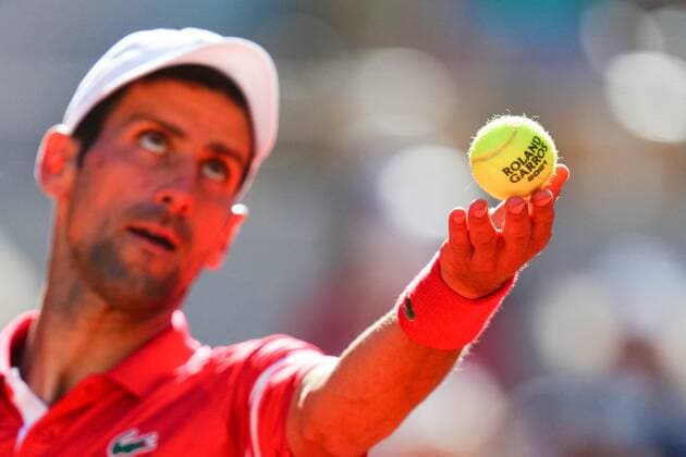 Mandatory Credit: Photo by Javier Garcia BPI Shutterstock (12058233fy) Novak Djokovic during the Men s Singles final French Open Tennis, Day Fifteen, Roland Garros, Paris, France - 13 Jun 2021 French Open Tennis, Day Fifteen, Roland Garros, Paris, France - 13 Jun 2021  Copyright: xJavierxGarcia BPI Shutterstockx 12058233fy