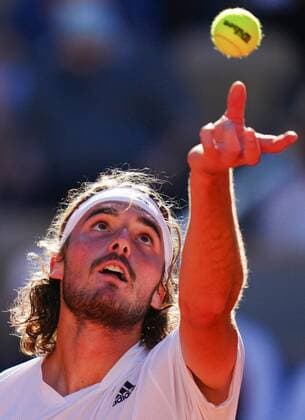 Mandatory Credit: Photo by Javier Garcia BPI Shutterstock (12058233gp) Stefanos Tsitsipas during the Men s Singles final French Open Tennis, Day Fifteen, Roland Garros, Paris, France - 13 Jun 2021 French Open Tennis, Day Fifteen, Roland Garros, Paris, France - 13 Jun 2021  Copyright: xJavierxGarcia BPI Shutterstockx 12058233gp