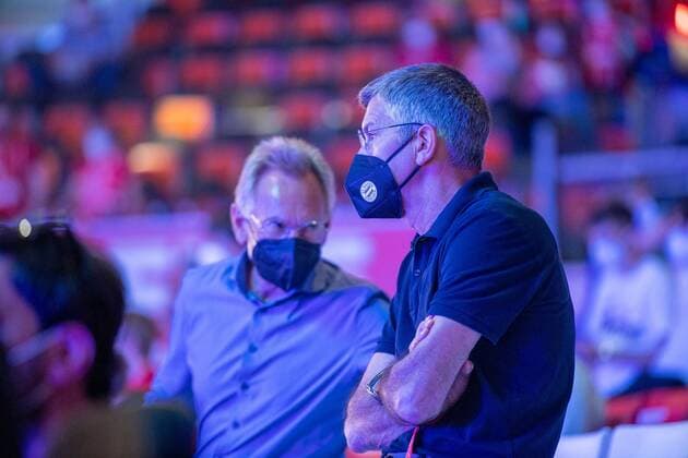 Club President Herbert Hainer FC Bayern Munich , FC Bayern Basketball vs Alba Berlin, BBL Playoffs, Final, 13 06 2021 Munich Bavaria Germany Copyright: xkolbert-press UlrichxGamelx
