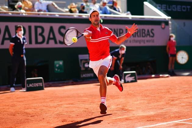Mandatory Credit: Photo by Javier Garcia BPI Shutterstock (12058233gv) Novak Djokovic during the Men s Singles final French Open Tennis, Day Fifteen, Roland Garros, Paris, France - 13 Jun 2021 French Open Tennis, Day Fifteen, Roland Garros, Paris, France - 13 Jun 2021  Copyright: xJavierxGarcia BPI Shutterstockx 12058233gv