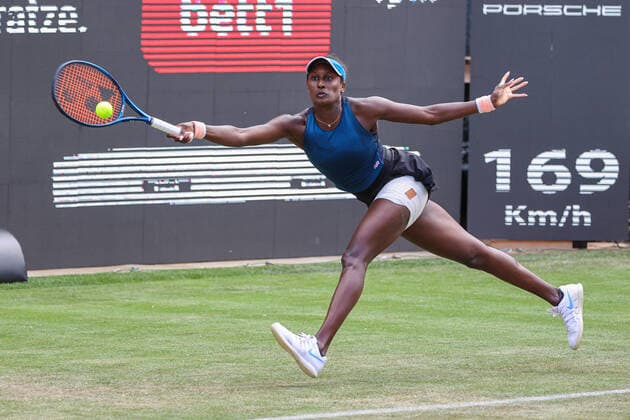 Bilder des Jahres 2021, Sport 06 Juni Sport Bilder des Tages Im Bild: Asia MUHAMMAD (USA) bett1open 2021 WTA, Tennis Damen 500), Berlin, LTTC Rot-Weiß - Steffi-Graf-Stadion, 13.06.2021, *** Pictured Asia MUHAMMAD USA bett1open 2021 WTA 500 , Berlin, LTTC Rot Weiß Steffi Graf Stadium, 13 06 2021,