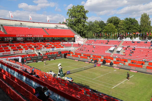 In the picture qualifying weekend of bett1open 2021 at Steffi Graf Stadium from Monday the main draw bett1open 2021 WTA 500 , Berlin, LTTC Rot Weiß Steffi Graf Stadion, 13 06 2021 will start,