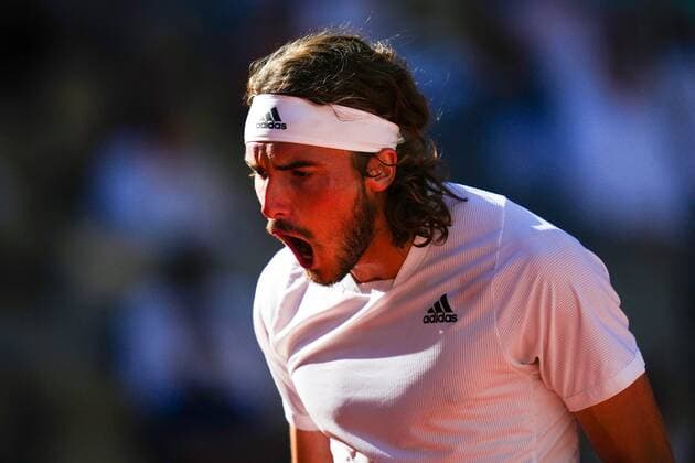 Mandatory Credit: Photo by Javier Garcia BPI Shutterstock (12058233hq) Stefanos Tsitsipas shouts in frustration during the Men s Singles final French Open Tennis, Day Fifteen, Roland Garros, Paris, France - 13 Jun 2021 French Open Tennis, Day Fifteen, Roland Garros, Paris, France - 13 Jun 2021  Copyright: xJavierxGarcia BPI Shutterstockx 12058233hq