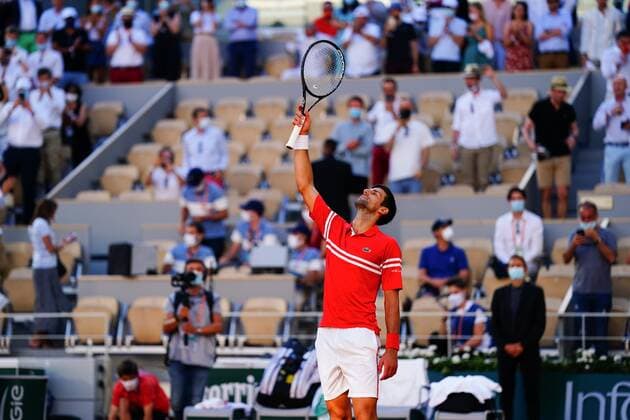 Tennis, French Open, Final, Winner Novak Djokovic