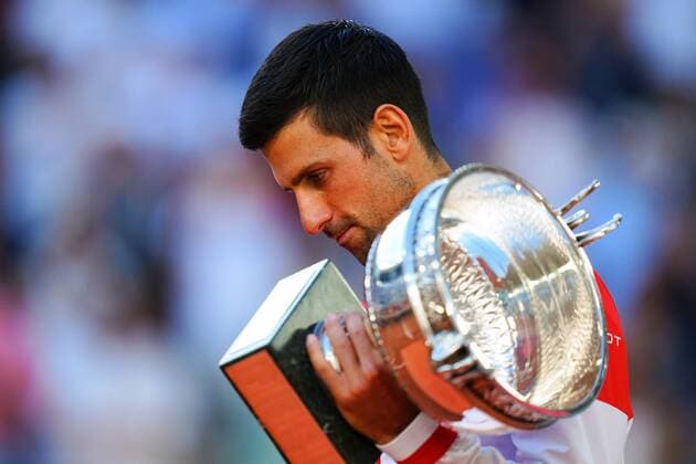 Mandatory Credit: Photo by Javier Garcia BPI Shutterstock (12058233jx) Novak Djokovic celebrates with the Musketeers Trophy after winning the Men s Singles final French Open Tennis, Day Fifteen, Roland Garros, Paris, France - 13 Jun 2021 French Open Tennis, Day Fifteen, Roland Garros, Paris, France - 13 Jun 2021  Copyright: xJavierxGarcia BPI Shutterstockx 12058233jx