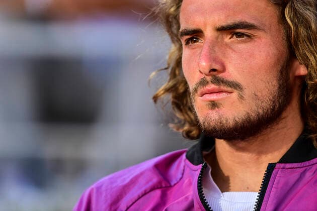 Deception de Stefanos Tsitsipas (Gre) TENNIS : Internationaux de France Roland Garros 2021 - Finale Hommes - Paris - 13 06 2021 JBAutissier Panoramic 