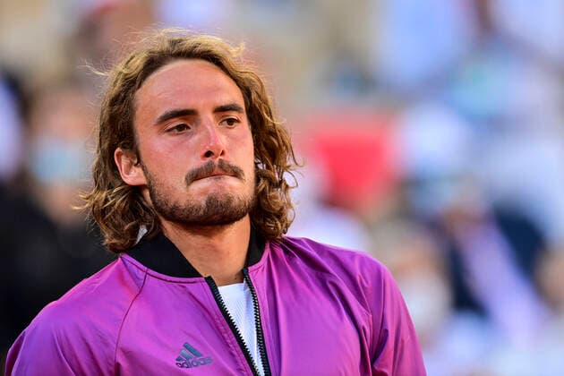 Deception de Stefanos Tsitsipas (Gre) TENNIS : Internationaux de France Roland Garros 2021 - Finale Hommes - Paris - 13 06 2021 JBAutissier Panoramic 