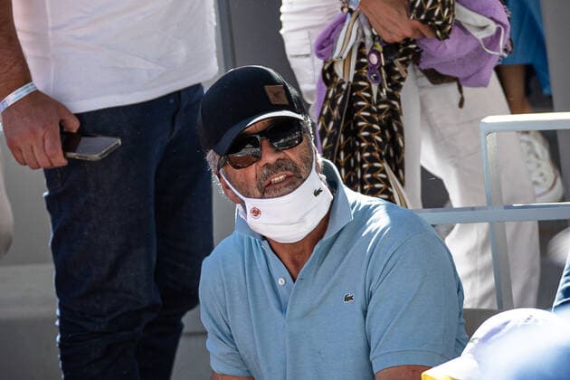 Australian actor Mel Gibson attends the men s single between Stefanos TSITSIPAS of Greece and Novak DJOKOVIC of Serbia on the Men s Final of the French Open tennis tournament at Roland Garros in Paris, France, 13 June 2021.  Copyright: xAurelienxMorissardx