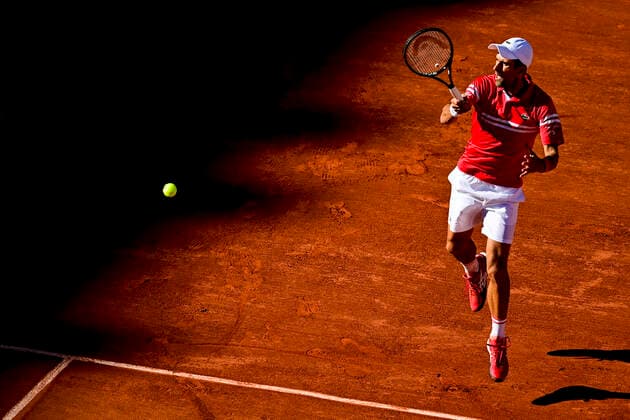Novak Djokovic (srb) TENNIS : Internationaux de France Roland Garros 2021 - Finale Hommes - Paris - 13 06 2021 JBAutissier Panoramic 