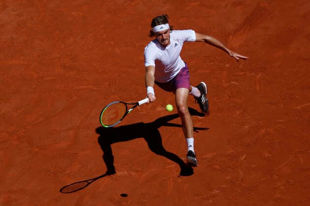 Final Men - French Open Greece s Stefanos Tsitsipas during his men s final tennis match against Serbia s Novak Djokovic on Day 15 of The Roland Garros 2021 French Open tennis tournament in Paris, France on June 13, 2021. Paris France taamallah-notitle210613_npQH8  Copyright: xMehdixTaamallahx