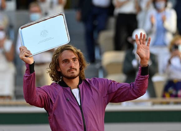 2021 Roland Garros Mens Single Final Runner Up Stefanos Tsitsipas , Greece