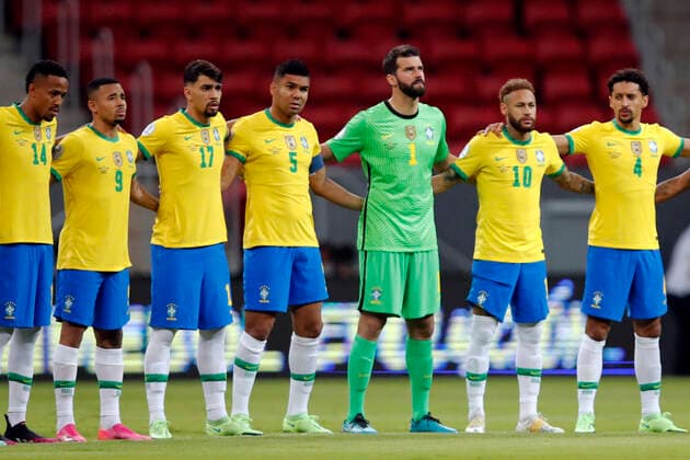 Brazil x Venezuela BRASÍLIA, DF - 13.06.2021: BRAZIL X VENEZUELA - Match between , Brazil x Venezuela valid for the first round Copa America Brazil 2021 , held at the Estádio Nacional De Brasília Mané Garrincha, on Sunday (13). In the photo, Player Gabriel Jesus, Lucas Paquetá, Carlos henrique, Aliso, Neymar and Marquinhos Brasil (Photo: Francisco Stuckert Fotoarena) x2079018x  FranciscoxStuckert