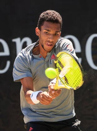 (210614) -- STUTTGART, June 14, 2021 -- Felix Auger-Aliassime of Canada returns the ball during the men s singles final match of Mercedes Cup against Marin Cilic of Croatia in Stuttgart, Germany, June 13, 2021. Felix Auger-Aliassime lost 0-2. (Photo by Xinhua) (SP)GERMANY-STUTTGART-TENNIS-MERCEDES CUP-MEN S SINGLES-FINAL PhilippexRuiz 