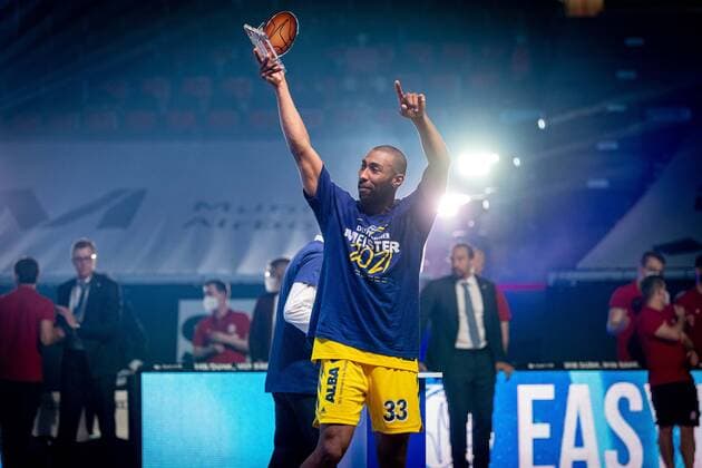 Basketball Munich 13 06 2021 1 Bundesliga easyCredit BBL Season 2020 2021 Playoffs Final Game 4 FC Bayern Munich Alba Berlin Alba wins the series 3 1 and is German Champion 2021 Final MVP Jayson Granger Alba Berlin, No 33