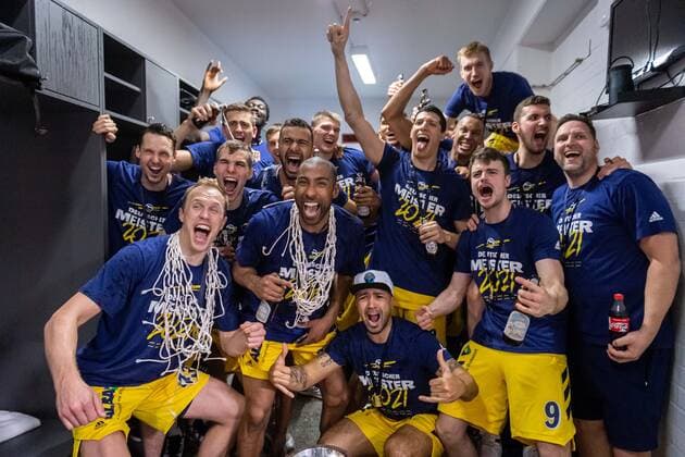 Basketball Munich 13 06 2021 1 Bundesliga easyCredit BBL Season 2020 2021 Playoffs Final Game 4 FC Bayern Munich Alba Berlin Alba wins the series 3 1 and is German Champion 2021