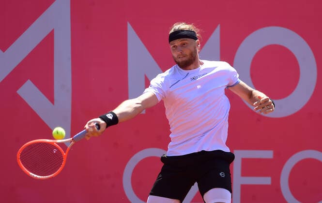 Tenisovy turnaj muzu kategorie challenger Moneta Czech Open, 1. kolo, 14. cervna 2021 v Prostejove. Jozef Kovalik ze Slovenska. CTKPhotoP2021061404539  LPE 001