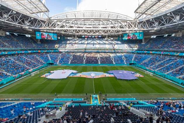 SANKT PETERSBURG 14.06.2021 MECZ I RUNDA GRUPA E MISTRZOSTW EUROPY 2020: POLSKA - SLOWACJA --- FIRST ROUND GROUP E UEFA EURO, EM, Europameisterschaft,Fussball 2020 MATCH IN SAINT PETERSBURG: POLAND - SLOVAKIA STADION GAZPROM ARENA FOT. PIOTR KUCZA FOTOPYK NEWSPIX.PL --- Newspix.pl  210614PYK0013