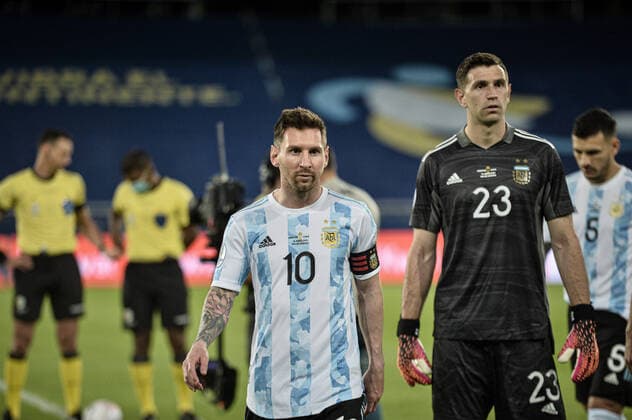 Argentina x Chile RIO DE JANEIRO, RJ - 14.06.2021: ARGENTINA X CHILE - Match between Argentina x Chile, valid for the first round of Copa America Brazil 2021, held at Nilton Santos Stadium, Rio de Janeiro RJ, this Monday (14). (Photo: Nayra Halm Fotoarena) x2079431x  NayraxHalm