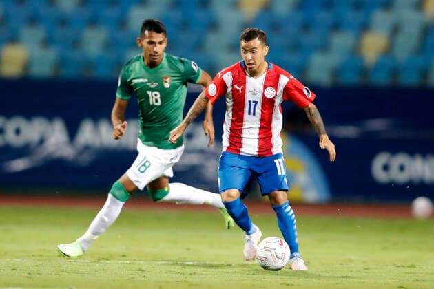 Brazil x Venezuela BRASÍLIA, DF - 14.06.2021: BRAZIL X VENEZUELA - First round 01 during a match between Paraguay and Bolivia, valid for Copa América, held at the Pedro Ludovico Teixeira Olympic Stadium in Goiânia GO, this Monday (14). In the photo Player Alejandro Sebastian Paraguay vs Gilbert Bolivia. (Photo: Francisco Stuckert Fotoarena) x2079741x  FranciscoxStuckert