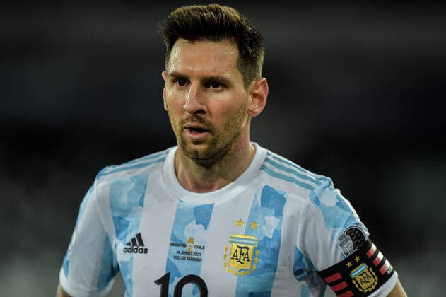 Argentina v Chile: Group A - Copa America Brazil 2021 Messi Argentina player during a match against Chile at the Engenhao stadium for the Copa AmÃ rica 2021, on June 14, 2021 in Rio de Janeiro, Brazil. Rio De Janeiro Brazil ribeiro-notitle210614_npkTM  Copyright: xThiagoxRibeirox