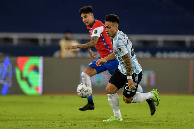 Argentina v Chile: Group A - Copa America Brazil 2021 Martinez Argentina player during a match against Chile at the Engenhao stadium for the Copa AmÃ rica 2021, on June 14, 2021 in Rio de Janeiro, Brazil. Rio De Janeiro Brazil ribeiro-notitle210614_np2dF  Copyright: xThiagoxRibeirox
