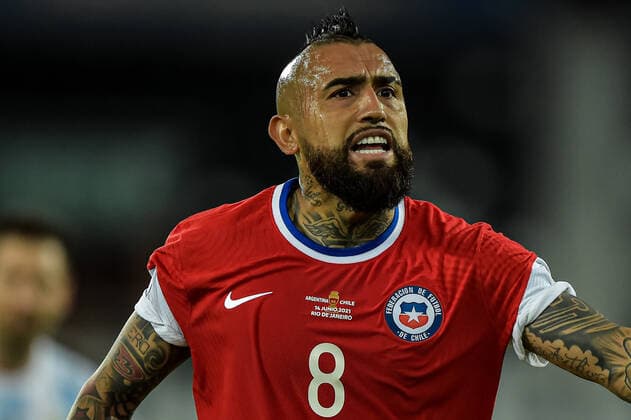 Argentina v Chile: Group A - Copa America Brazil 2021 Vidal player from Chile during a match against Argentina at the Engenhao stadium, for the Copa America 2021, on June 14, 2021 in Rio de Janeiro, Brazil. Rio De Janeiro Brazil ribeiro-notitle210614_npy65  Copyright: xThiagoxRibeirox