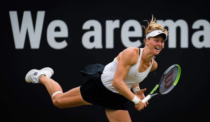 Mandatory Credit: Photo by Rob Prange Shutterstock (12072931n) Liudmila Samsonova of Russia during the first round of the 2021 bett1open WTA, Tennis Damen 500 tennis tournament bett1open Tournament, Tennis, Berlin, Germany - 15 Jun 2021 bett1open Tournament, Tennis, Berlin, Germany - 15 Jun 2021  Copyright: xRobxPrange Shutterstockx 12072931n