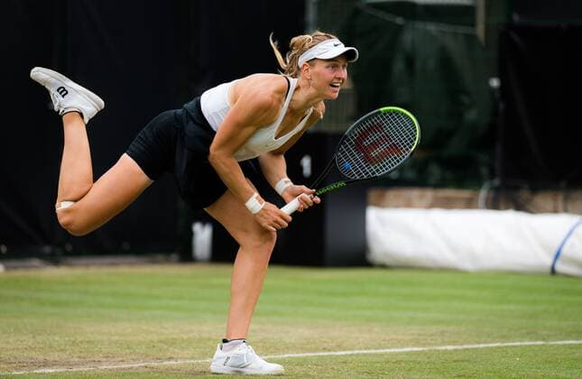 Mandatory Credit: Photo by Rob Prange Shutterstock (12072931g) Liudmila Samsonova of Russia win action during the first round of the 2021 bett1open WTA, Tennis Damen 500 tennis tournament bett1open Tournament, Tennis, Berlin, Germany - 15 Jun 2021 bett1open Tournament, Tennis, Berlin, Germany - 15 Jun 2021  Copyright: xRobxPrange Shutterstockx 12072931g