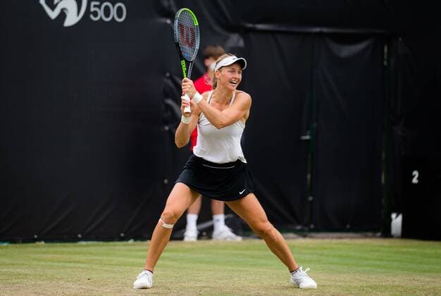Mandatory Credit: Photo by Rob Prange Shutterstock (12072931c) Liudmila Samsonova of Russia during the first round of the 2021 bett1open WTA, Tennis Damen 500 tennis tournament bett1open Tournament, Tennis, Berlin, Germany - 15 Jun 2021 bett1open Tournament, Tennis, Berlin, Germany - 15 Jun 2021  Copyright: xRobxPrange Shutterstockx 12072931c