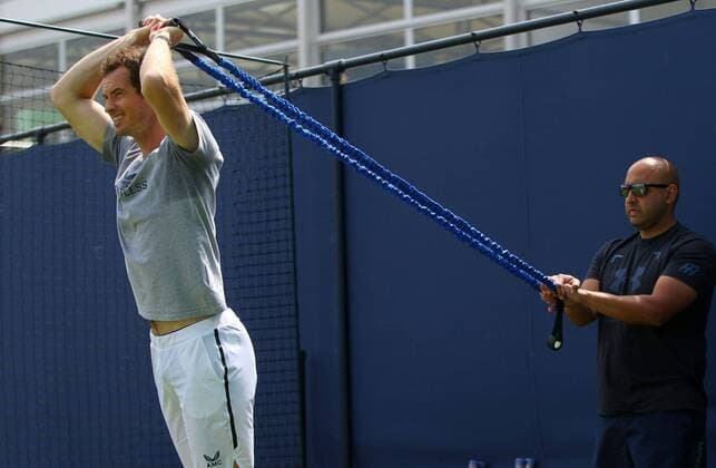Sport Themen der Woche KW24 Sport Bilder des Tages Mandatory Credit: Photo by Ella Ling BPI Shutterstock (12074706u) Andy Murray of GBR preps for practice Cinch Championships, Day Two, Tennis, Queens Club, London, UK - 15 June 2021 EDITORIAL USE ONLY No use with unauthorised audio, video, data, fixture lists, club league logos or live services. Online in-match use limited to 120 images, no video emulation. No use in betting, games or single club league player publications. Cinch Championships, Day Two, Tennis, Queens Club, London, UK - 15 June 2021 EDITORIAL USE ONLY No use with unauthorised audio, video, data, fixture lists, club league logos or live services. Online in-match use limited to 120 images, no video emulation. No use in betting, games or single club league player publications.  Copyright: xEllaxLing BPI Shutterstockx 12074706u