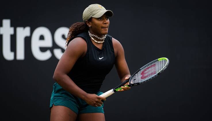 Mandatory Credit: Photo by Rob Prange Shutterstock (12072931ai) Hailey Baptiste of the United States in action during the first round of the 2021 bett1open WTA, Tennis Damen 500 tennis tournament bett1open Tournament, Tennis, Berlin, Germany - 15 Jun 2021 bett1open Tournament, Tennis, Berlin, Germany - 15 Jun 2021  Copyright: xRobxPrange Shutterstockx 12072931ai